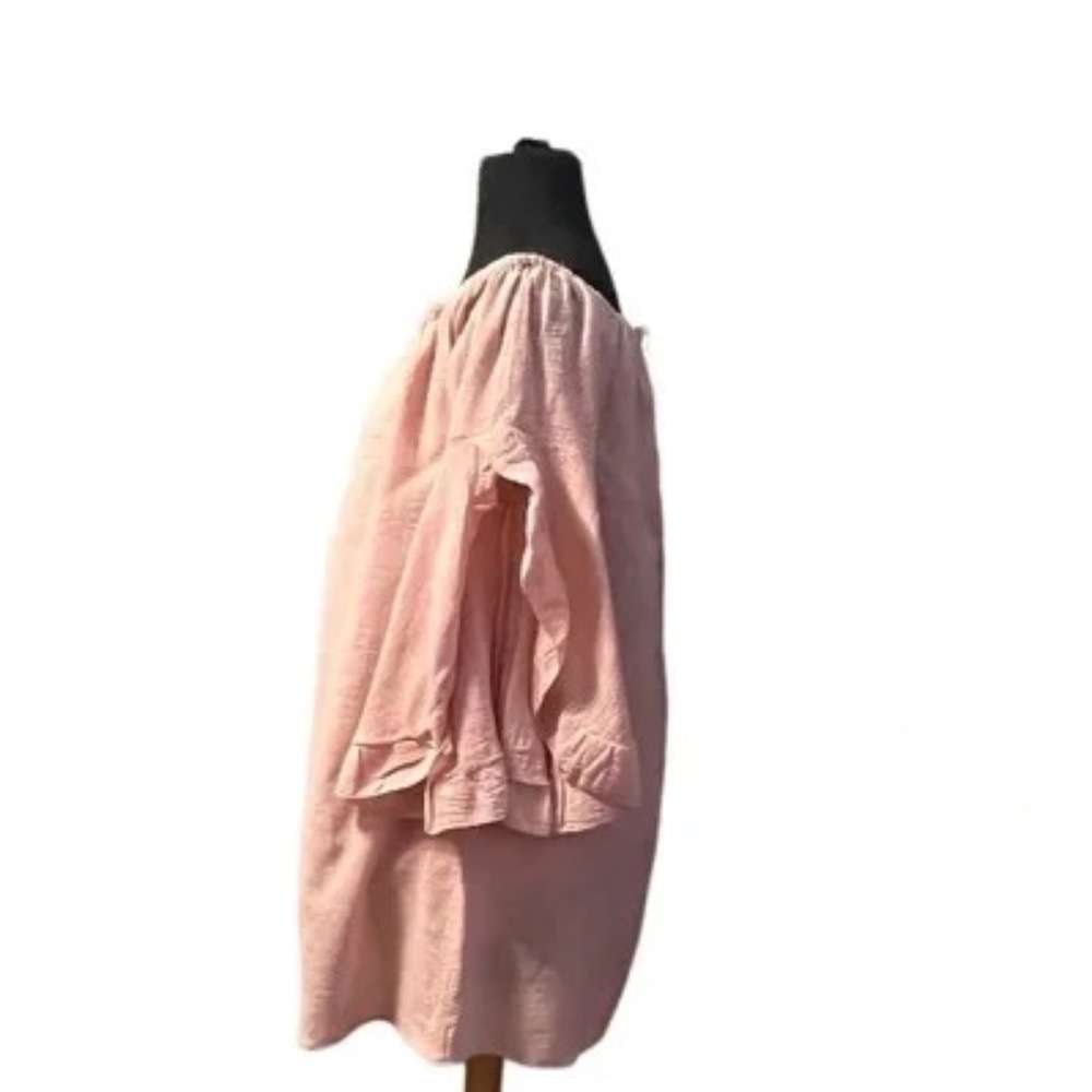 Hayden NWT Blush Pink Off Shoulder bell sleeves style Women's Tunic Dress Medium - Picture 4 of 6